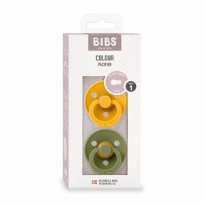 Пустышка BIBS Colour, натуральный латекс, 0-6 мес., медовый цвет