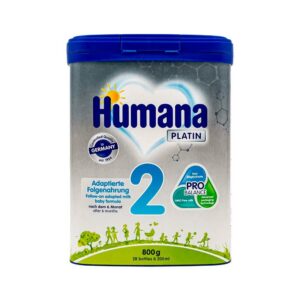 Humana Platin 2, prebiotiklar bilan sutli aralashma, 6-12 oy, Germaniya
