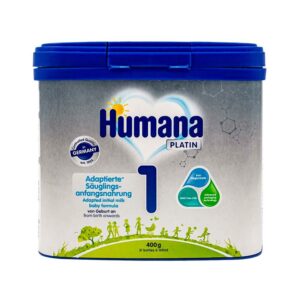 Humana 1, prebiotiklar bilan sutli aralashma, 400 g (0-6 oy)