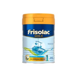 Сухая смесь Frisolac Gold 1 в банке 400 г для малышей с рождения до 6 месяцев