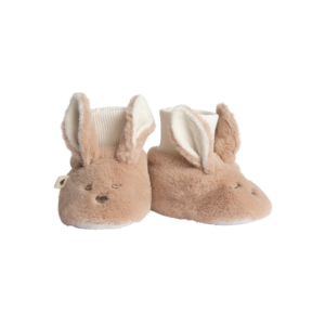 Пинетки для малышей BIBS Kangaroo Vanilla/Ivory, плюш, 0-6 мес.