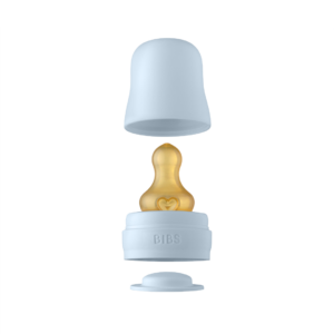 Набор аксессуаров BIBS Bottle Kit Latex, латексная соска, голубой цвет, Дания