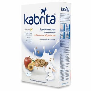 Kabrita Olma, o‘rik va grechka bo‘tqasi, 200 g, 4 oylikdan boshlab