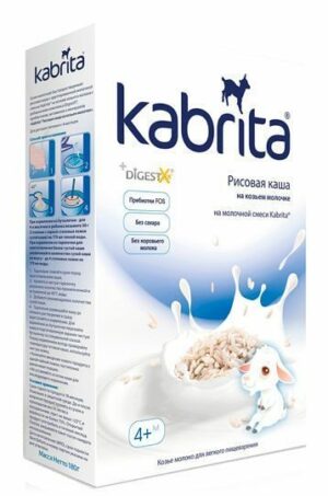 Kabrita guruchli bo`tqa, 200 g, 4 oylikdan