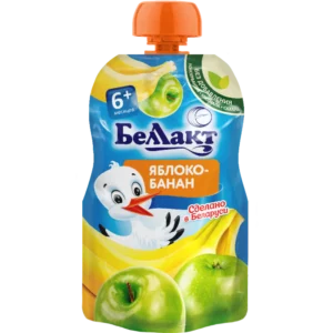Mevali pyure «Bellakt» olma-banan, 90 g