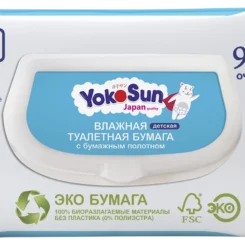 Влажная туалетная бумага YokoSun детская, 42 и 68 шт — купить в Ташкенте | Brandyol.uz