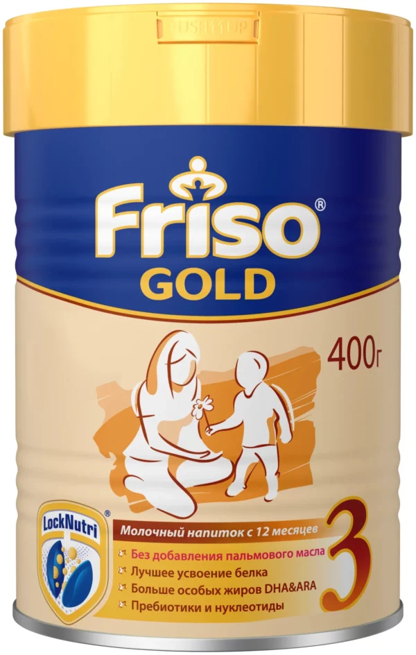 Friso Gold 3, 400 Г – Для Детей От 12 Месяцев, Без Пальмового Масла