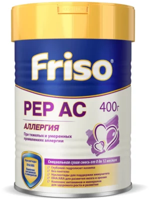 Frisolac PEP AC, 400 g – Allergiyaga qarshi, 0-12 oylik bolalar uchun