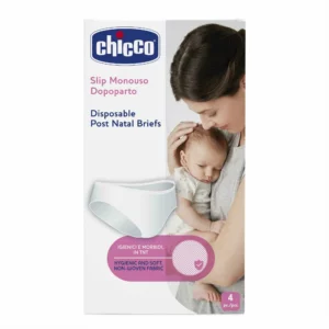 Bir martalik tug`ruq uchun ichki kiyim Chicco, oq, M o‘lcham, 4 dona