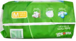 Подгузники-трусики YokoSun Eco Mini, M (6-10 кг), 14 шт