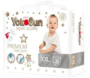 Подгузники-трусики YokoSun Premium, XXL (15-23 кг), 28 шт