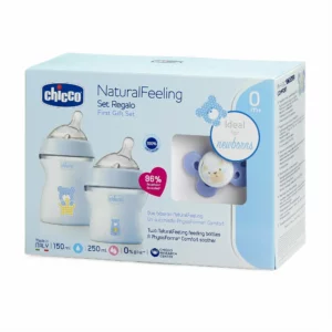 Chicco Natural Feeling sovg‘a to‘plami, ko‘k, 0+ oy