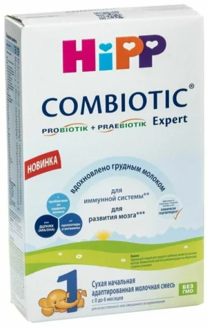 HiPP 1 Combiotic bolalar uchun sutli aralashma, 300 g, tug‘ilganidan boshlab