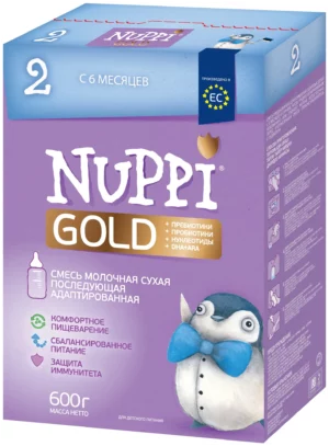 Nuppi Gold 2, 350 g, 6 oydan katta bolalar uchun (2 bosqich)