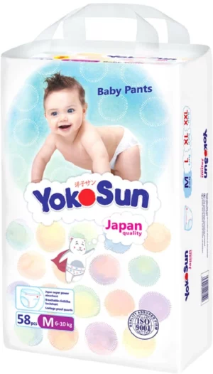 Подгузники-трусики YokoSun Comfort, M (6-10 кг), 58 шт