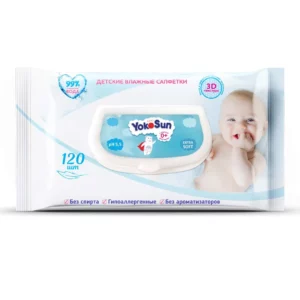 YokoSun влажные салфетки для новорожденных, 120 шт