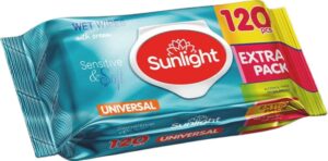 Sunlight Universal nam salfetkalar 120 dona, bolalar va kattalar uchun