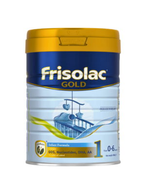 Frisolac Gold 1, 400 г – Адаптированная смесь для новорождённых, 0-6 месяцев