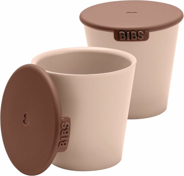 BIBS Cup Set Blush – Набор из двух детских чашек с крышками