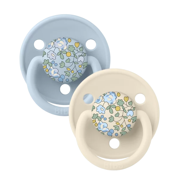 So‘rg‘ich Bibs X Liberty, Pustyshka Bibs X Liberty, De Lux , Eloise - Baby Blue Mix