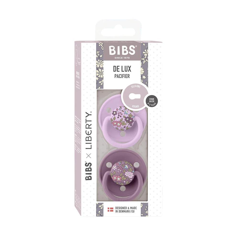 Пустышка Bibs X Liberty De Lux Chamomile Lawn - Mauve Mix (Bibs) 2 Пустышка Bibs X Liberty De Lux Chamomile Lawn - Mauve Mix — Изображение 2