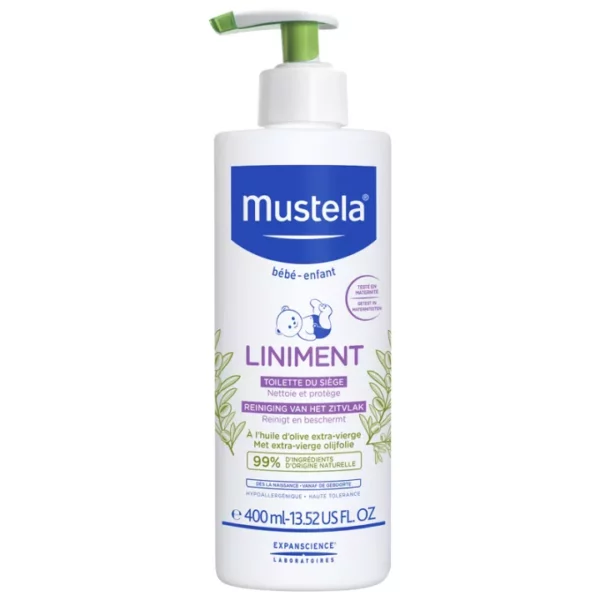 Mustela Liniment Tozalovchi Losyon, Chaqaloqlar Uchun, 400 ml