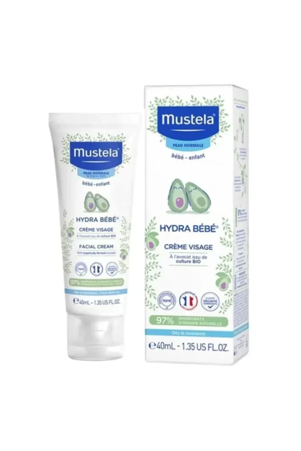 Увлажняющий Крем Для Лица Mustela Hydra-Bebe, 40 Мл — Изображение 2