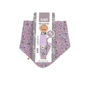 BIBS x LIBERTY: so‘rg‘ich tutqichi va mato to‘plami Chamomile Lawn - Violet Sky