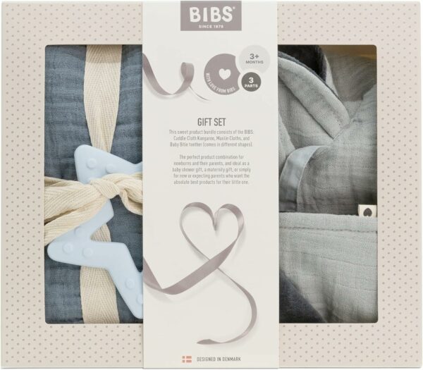 Bibs Baby Shower Gots Baby Blue Sovg‘a To‘plami – Organik Paxta - Image 2