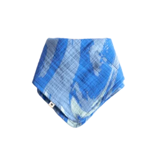 BIBS Bandana So‘lakcha - Tie Dye Baby Ocean, 100% organik paxta