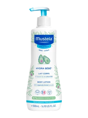 Mustela Hydra Baby молочко для тела, увлажнение и защита, 500 мл