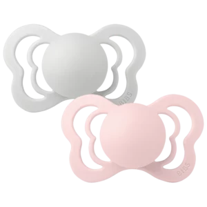 BIBS Couture 2-pack, anatomik, Haze/Blossom, o‘lcham 1