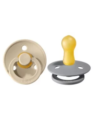 Пустышки BIBS Pacifier Original COLOUR Latex 2 шт - Sand / Cloud
