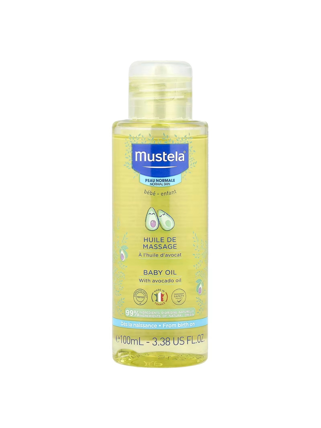 Mustela Massaj Yog‘i Avokado Bilan, 100 Ml () 1 Mustela Massaj Yog‘i Avokado Bilan, 100 Ml
