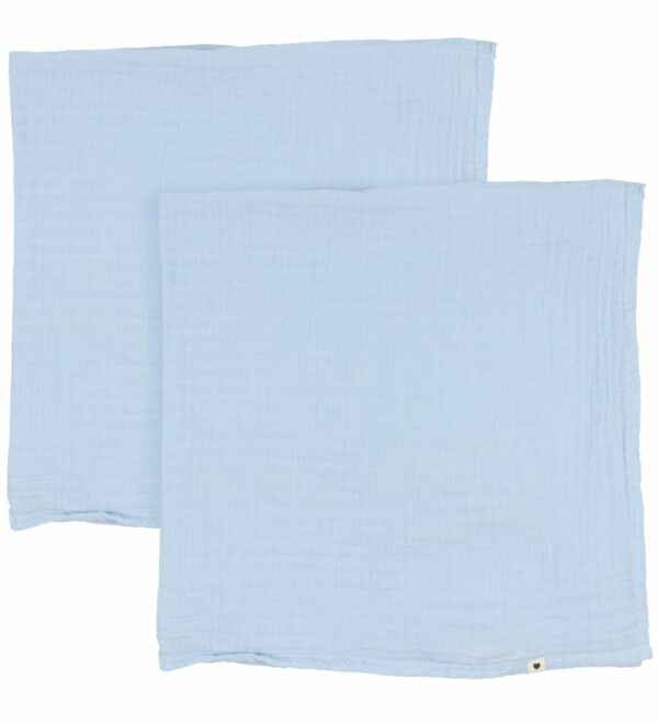 BIBS Pelenkalari 70x70 sm, 2 dona, Organik Paxta, baby blue rangi - Image 2