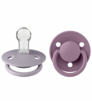 BIBS De Lux So‘rg‘ichlari, 2 dona, silikon, Fossil Grey/Mauve