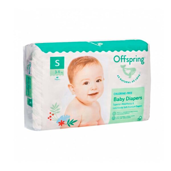 Offspring Bolalar Tagliklari S 3-6 kg, 48 dona, Kivi Rang - Image 4