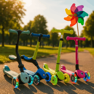 Globber Go Up Active Lights, 3в1, светящиеся колёса, 15 мес–9 лет, до 50 кг