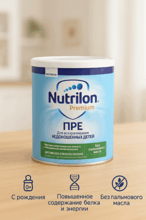 Nutrilon PRE Premium, смесь для недоношенных, 0+ мес., 400 г