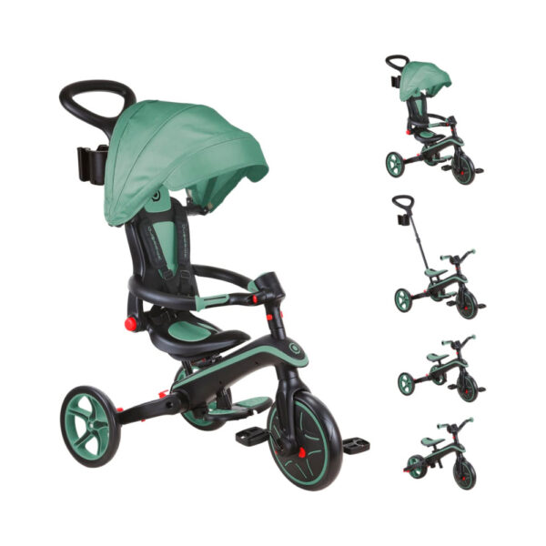 Велосипед Globber Explorer Trike Foldable 4In1, Складной, 10М-5Л, 4 Режима — Изображение 3