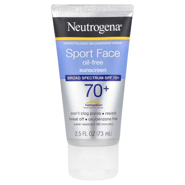 Neutrogena Sport Face Spf 70+, Yuz Uchun Quyoshdan Himoyalovchi Yog‘siz Loson, 73 Ml