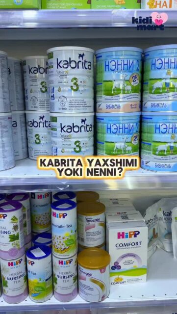 🧡 Qaysi birini tanlash kerak? (Amaliy tavsiya)
•	Bolangizda ich qotishi bo‘lsa → Kabrita yaxshi.
•	Agar tabiiyroq aralashma xohlasangiz → Nenni.
•	Agar ta’mga sezgir bo‘lgan chaqaloq bo‘lsa → Kabrita.
•	Byudjet muhim bo‘lsa → Nenni.