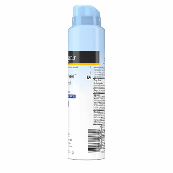 Солнцезащитный Спрей Neutrogena Spf 70, 141 Г, Легкий, Водостойкий, Для Лица И Тела — Изображение 3