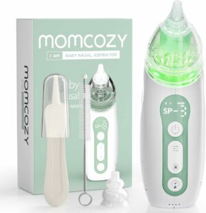 Momcozy электрический аспиратор для носа, 3 уровня, музыка и свет, Green