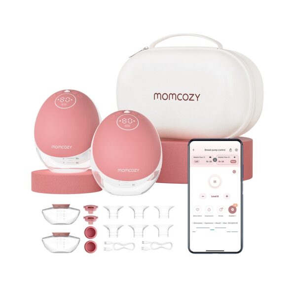 Momcozy M9 Double Портативный Молокоотсос На Две Груди, 24 Мм, Bpa-Free
