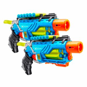 Blaster X-Shot Dino Attack Striker to‘plam 2 dona 24 dart bilan, original dizayn, 8+ yosh