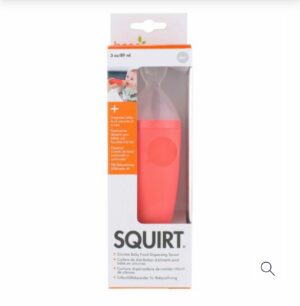 Tomy SQUIRT porsionali qoshiq-konteyner 90 ml silikon chaqaloqlar Boon