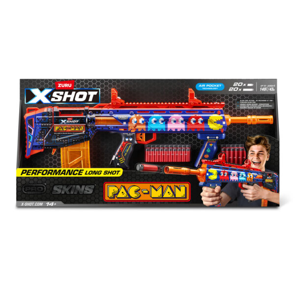 Zuru X-Shot Pacman Blaster 40 Dart, Xavfsiz Material, 8+ Yosh Bolalar Uchun - Image 2