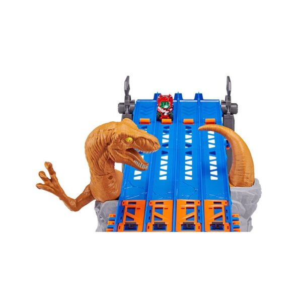 Metal Machines 4 Lane Madness Dino Track To‘plami Bolalar Uchun