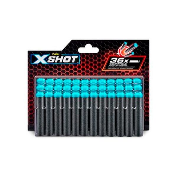 X-Shot Excel Air Pocket Technology Foam Darts 36 Dona, Xavfsiz Dartlar, 8+ Yosh